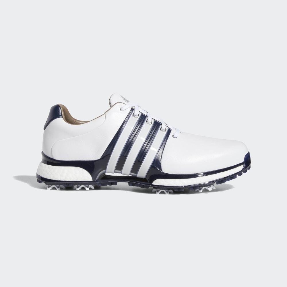 Adidas Men's Tour360 XT Golf Shoes White/Navy/Silver Metal Ireland BB7923